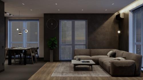 Дизайн гостиной - кухни. 02