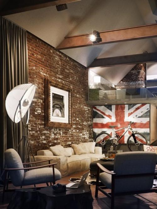 Как оформить квартиру в модном стиле Лофт? 08