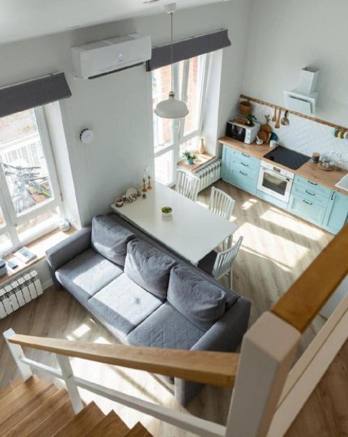 Двухуровневая квартира. В современном стиле. 03