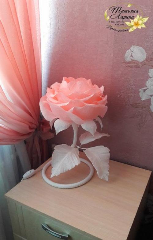 Сегодня на свет появилась еще одна розочка - светильник! 08