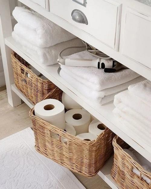 Как украсить интерьер с помощью обычной плетеной корзины. 03