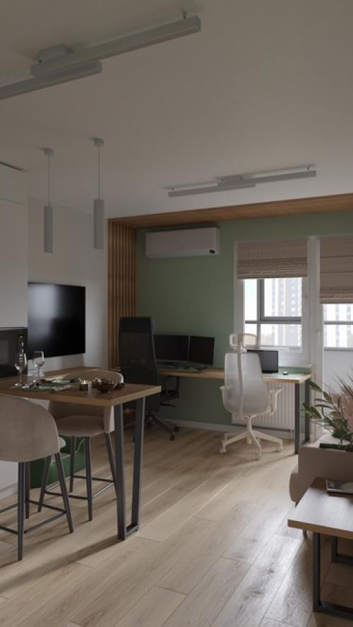 Дизайн интерьера в квартире Vikihoul с чистовой отделкой. 02