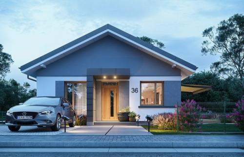 Эскизный проект небольшого, одноэтажного дома. 02