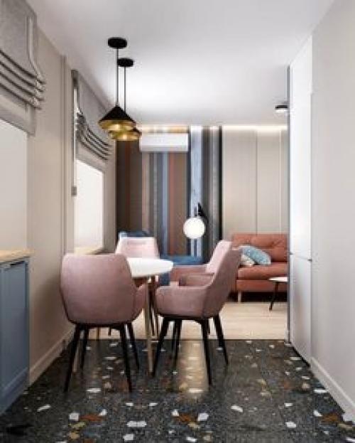 Кухня - гостиная и коридор - это две самые динамичные зоны в доме. 07