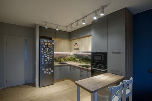 Полезные советы - серый цвет для кухни. 05