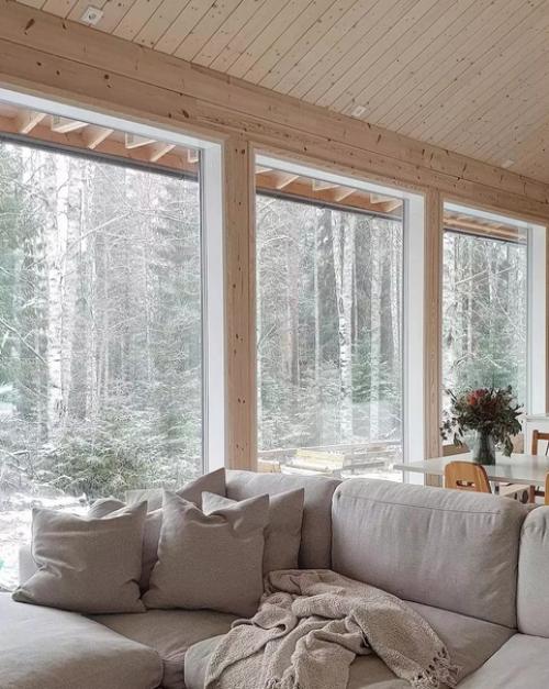 Интерьер деревянного дома. 01