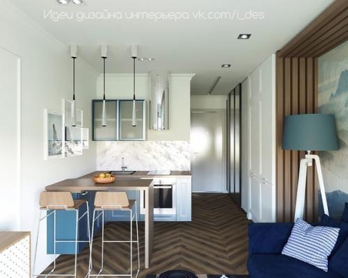 А вот еще одна студия, 24 кв. 02