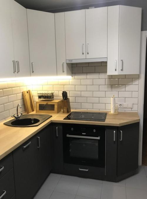 До и после ремонта кухни. 02