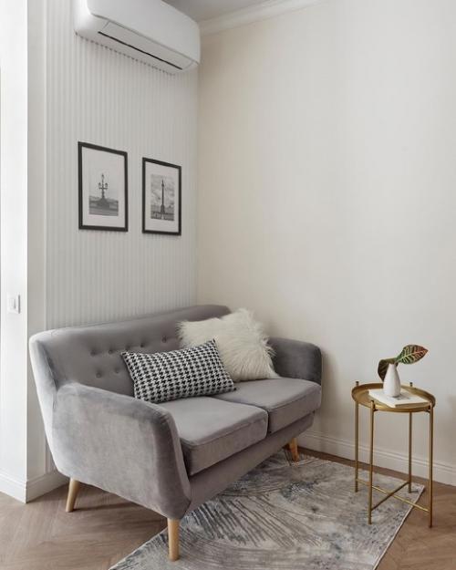 Из однокомнатной - в двухкомнатную: маленькая стильная квартира 38 кв. 01