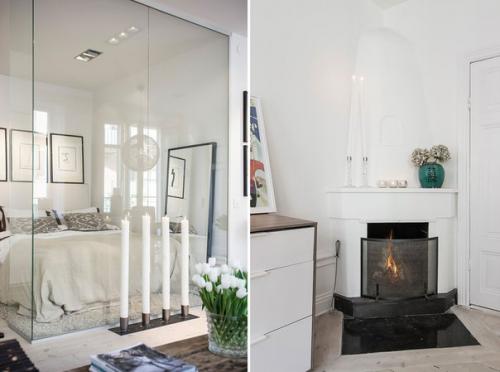 Скандинавский стиль тоже бывает разным: минималистичным, по-домашнему семейным, или же - как в этой небольшой квартире - легким и романтичным. 03