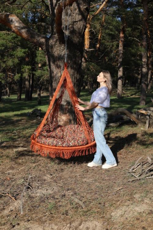 * Кресло - гамак в стиле макраме * - моя вторая модель. 01 * Кресло - гамак в стиле макраме * - моя вторая модель. 01