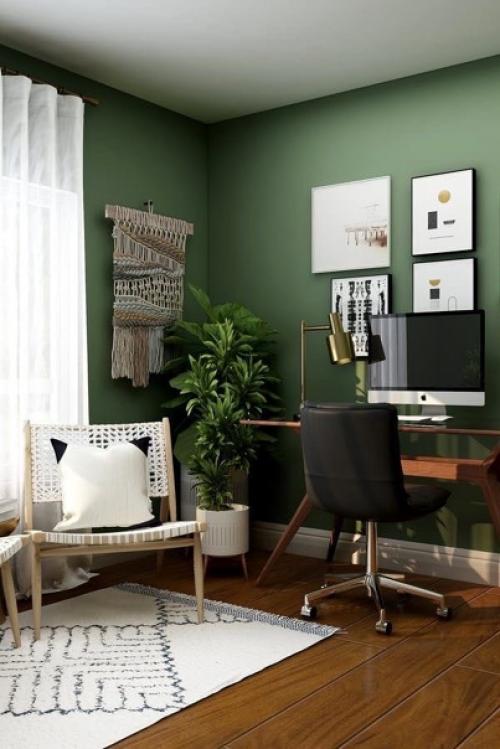 Зеленый цвет - самый горячий цвет в дизайне интерьера в 2022 году, и неудивительно, почему! 02