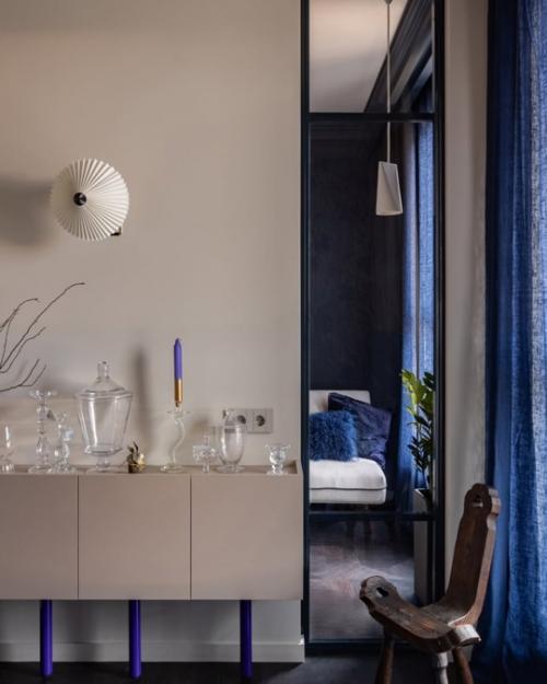 Интерьер в голландском синем цвете в Минске. 05