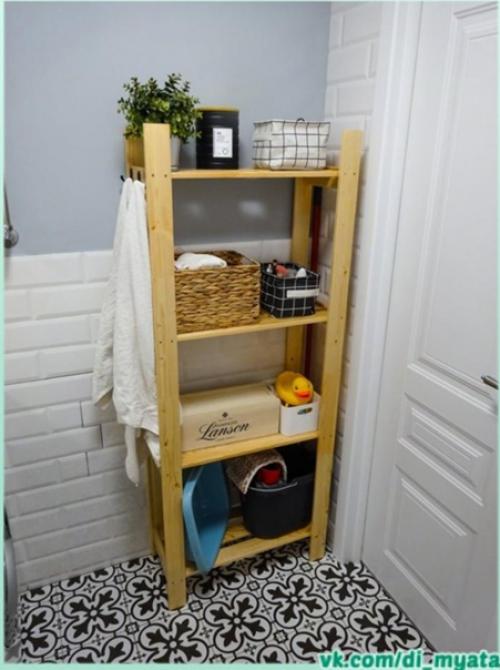 Интерьер ванной комнаты в деталях. 03