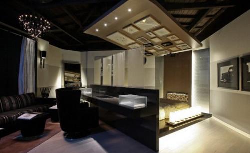 Идеи для малогабаритных квартир - дизайн спальни - гостиной. 08