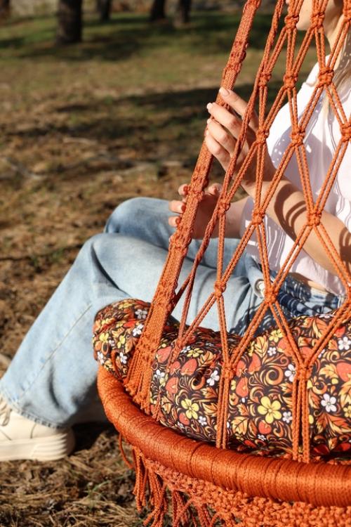 * Кресло - гамак в стиле макраме * - моя вторая модель. 03 * Кресло - гамак в стиле макраме * - моя вторая модель. 03