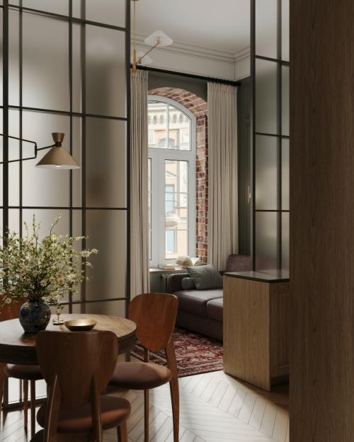 Согласованный вариант кухни - гостиной в питерском проекте pp_Lomonosov_spb.

