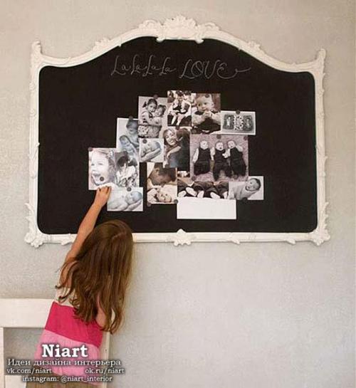 Использование меловой доски в интерьере. 01