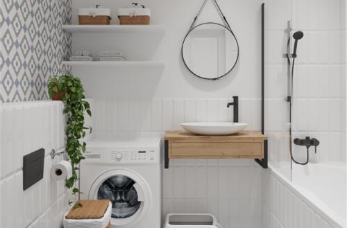 Интерьер с ретро мотивами и природными фактурами, в котором комфортно отдыхать, готовить и принимать гостей. 03