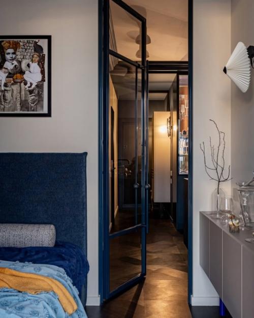 Интерьер в голландском синем цвете в Минске. 08