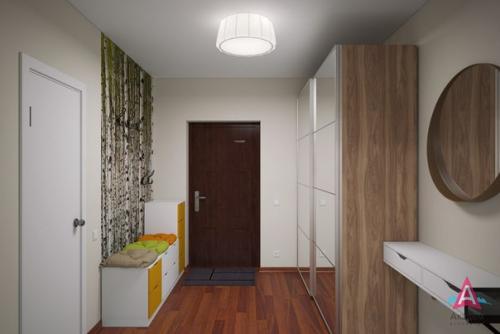 Вариант интерьера квартиры - студии от застройщика. 03