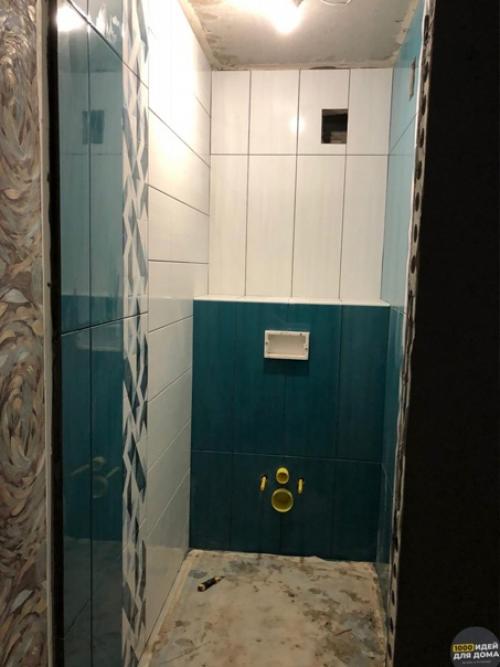 Процесс ремонта. Небольшой ванной комнаты. 06