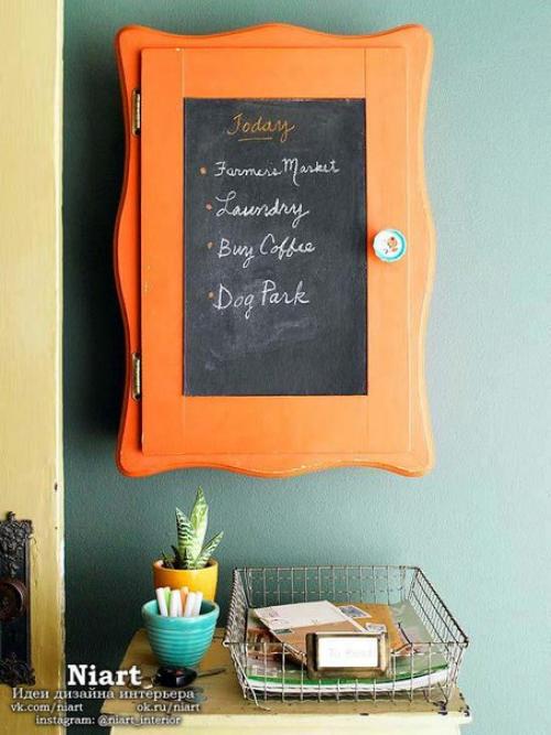 Использование меловой доски в интерьере. 05