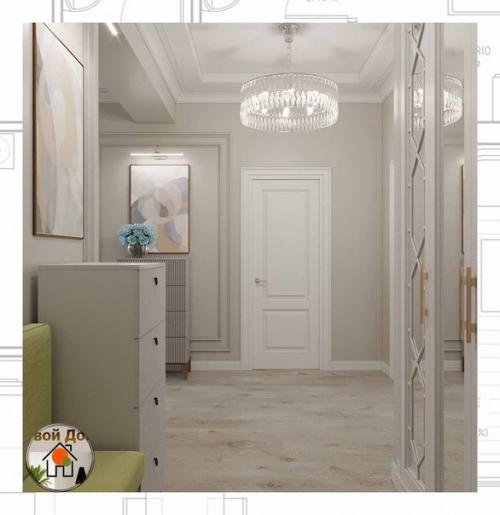 Простая геометрия скандинавского стиля и рациональное использование пространства легли в основу этого дизайн - проекта интерьера. 09