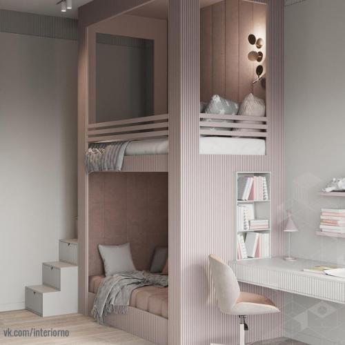 Как сделать интерьер детской комнаты для девочки красивым, желанным, интересным и практичным! 02