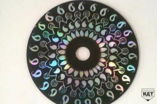 Оригинальные картины из СД- дисков для декора вашего дома. 06