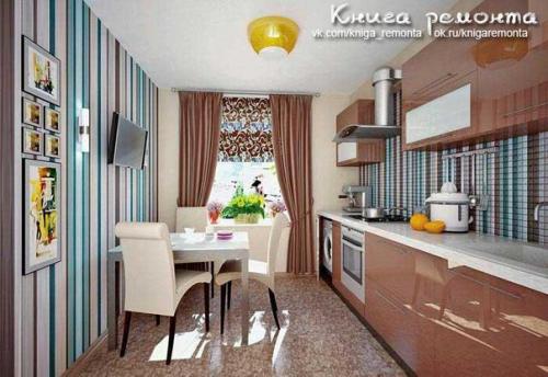 Как подобрать обои на кухню по цвету. 08
