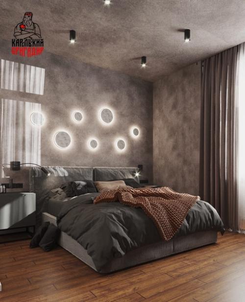 Евро трёхкомнатная квартира с уютной спальней и рабочим кабинетом. 05