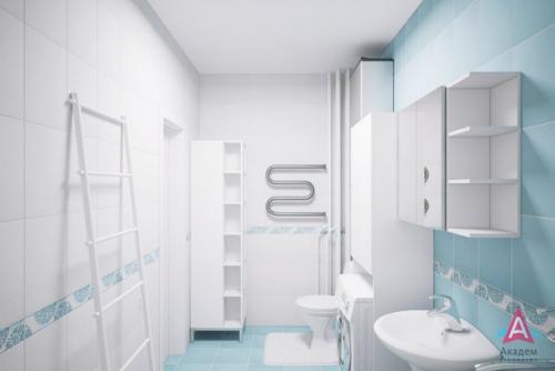 Вариант интерьера квартиры - студии от застройщика. 07