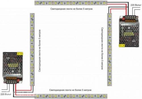 Подключение светодиодной ленты. 08