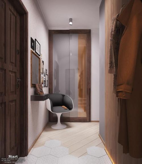 Эклектичный интерьер квартиры - студии 40 кв. 06