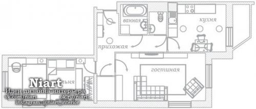 2-х комнатная квартира 64, 8 кв. 09