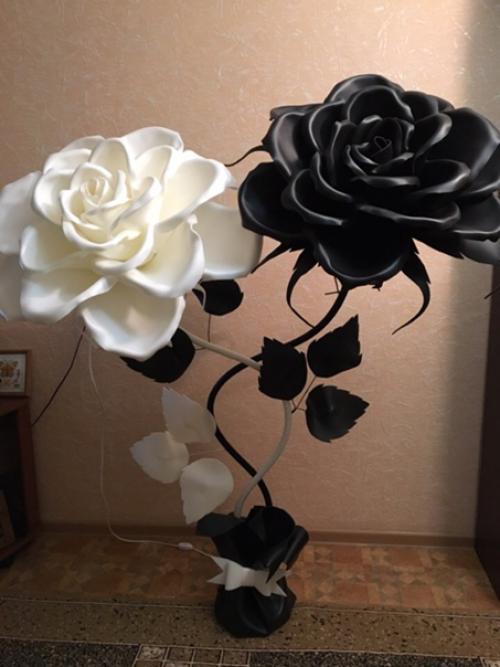 Напольный светильник из изолона всегда вашу квартиру украсит. 05