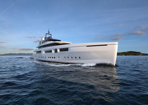 На яхтенной выставке в монако верфь Mondomarine представила концепт будущего флагмана - 70-метровой яхты M70 Arte.