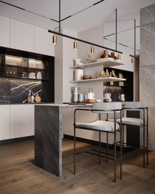 Очень красивый дизайн интерьера. 01