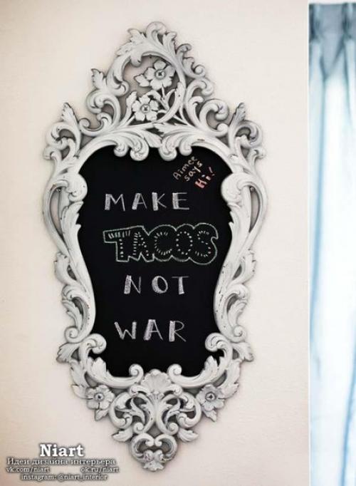 Использование меловой доски в интерьере. 08