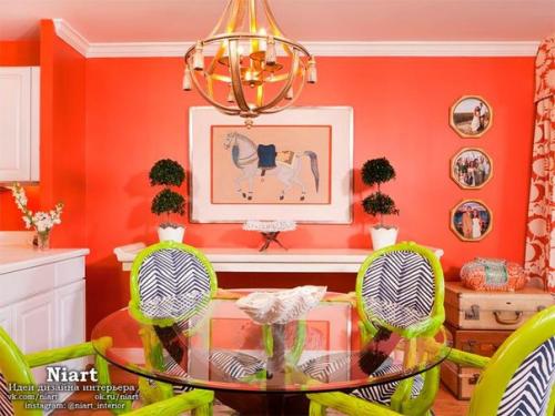 Коралловый цвет в интерьере. 08 Коралловый цвет в интерьере. 08