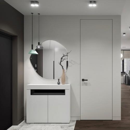 Дизайн прихожей.  Сперва визуализация была выполнена в виртуальной реальности. 01