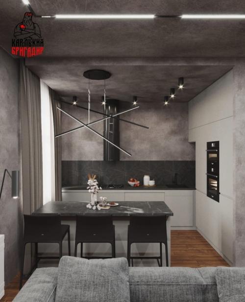 Евро трёхкомнатная квартира с уютной спальней и рабочим кабинетом. 01