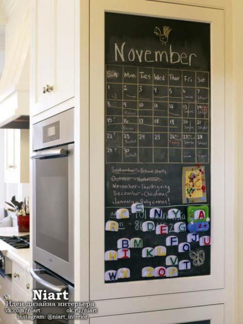 Использование меловой доски в интерьере. 03