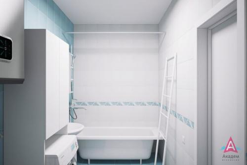 Вариант интерьера квартиры - студии от застройщика. 08