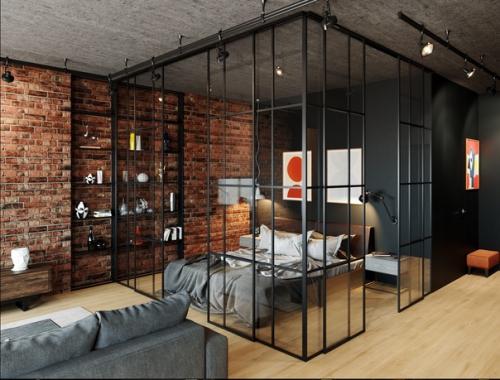 Квартира в стиле лофт Москва. 04