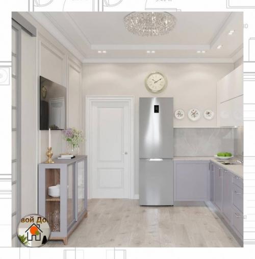 Простая геометрия скандинавского стиля и рациональное использование пространства легли в основу этого дизайн - проекта интерьера. 02