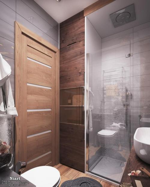 Эклектичный интерьер квартиры - студии 40 кв. 08