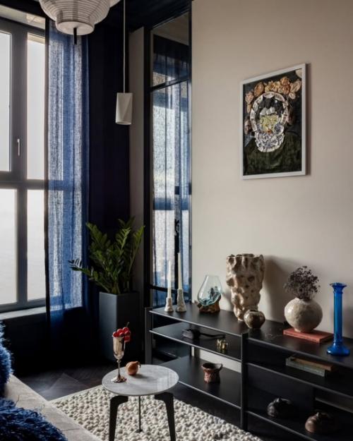 Интерьер в голландском синем цвете в Минске. 01