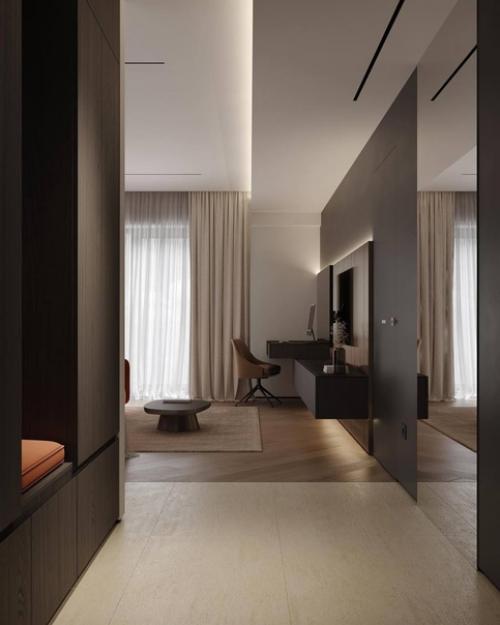 Вдохновляйтесь сочетанием мягких природных оттенков в дизайне кухни - гостиной! 05